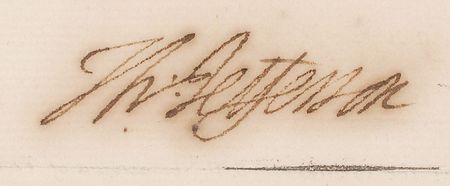 Lot #6 Thomas Jefferson: Rare twice-signed 1793 Jefferson document, confirming salaries for George Washington and John Adams as required by the Constitution - Image 2