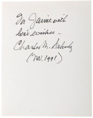 Lot #579 Charles Schulz Book - Image 1
