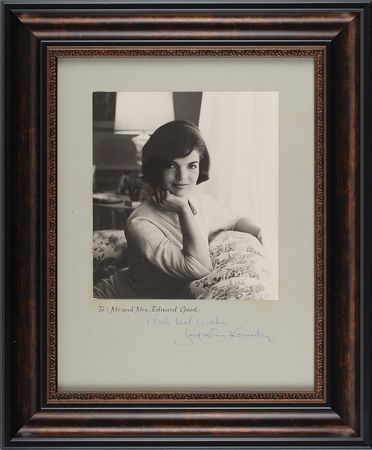 Lot #70 Jacqueline Kennedy Signed Photograph - Image 2