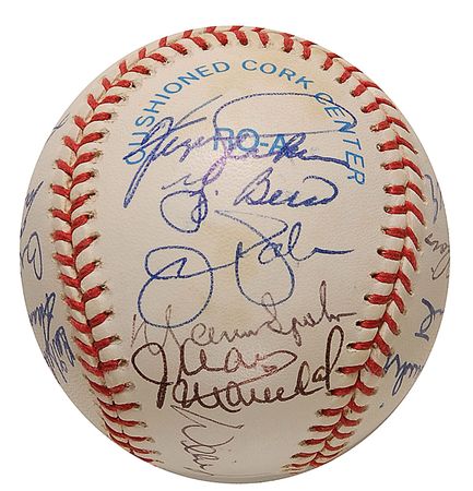 Lot #943 Baseball Hall of Famers Baseball - Image 3