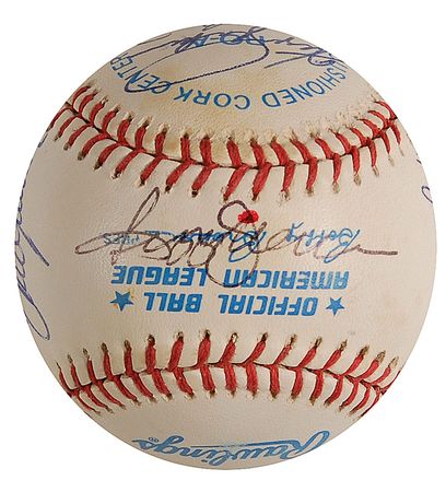 Lot #943 Baseball Hall of Famers Baseball - Image 5