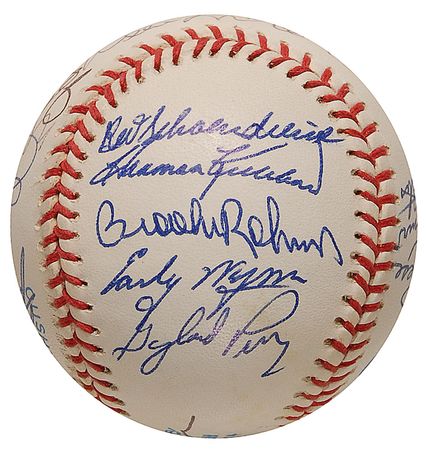 Lot #943 Baseball Hall of Famers Baseball - Image 6