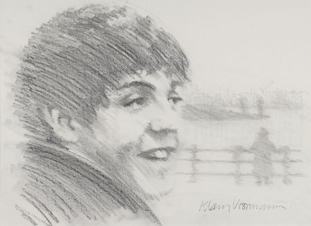 Lot #734 Beatles: Klaus Voormann Sketch - Image 2