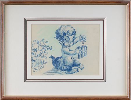 Lot #568 Disney: Fantasia: Salvaged from the ?morgue,? a beautifully preserved piece from Fantasia, one of Disney?s earliest masterpieces - Image 1