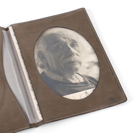 Lot #184 Albert Einstein: Fantastic portrait inscribed by Albert and sister Maja - Image 3
