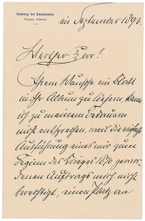 Lot #465 Graf Ferdinand von Zeppelin - Image 1