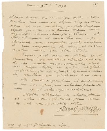 Lot #307 King Charles X: Living in exile, the deposed monarch retains faith to return: “I hope, even dare to expect that circumstances soon put me in a position to establish myself where I ought to be” - Image 2
