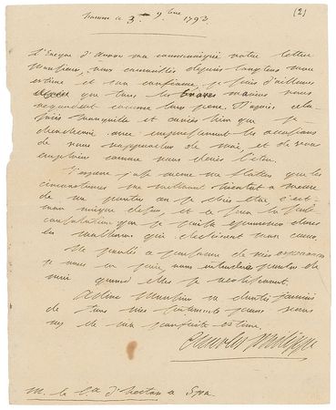 Lot #307 King Charles X: Living in exile, the deposed monarch retains faith to return: “I hope, even dare to expect that circumstances soon put me in a position to establish myself where I ought to be” - Image 1