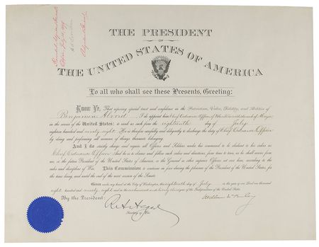 Lot #75 William McKinley Signed Document - Image 1