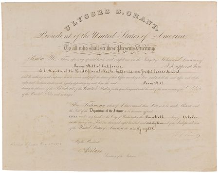 Lot #25 U. S. Grant Signed Document - Image 1