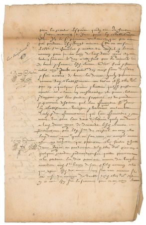 Lot #245 Marie de Medici: Rare, lengthy document from the Medici queen - Image 5