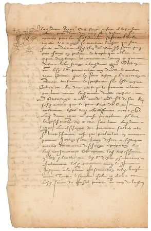 Lot #245 Marie de Medici: Rare, lengthy document from the Medici queen - Image 7