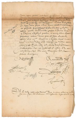 Lot #245 Marie de Medici: Rare, lengthy document from the Medici queen - Image 9