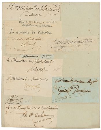 Lot #425 French Revolution: Enormous French Revolution collection, including Saint-Just, Talleyrand, Brunel, and Garat - Image 2