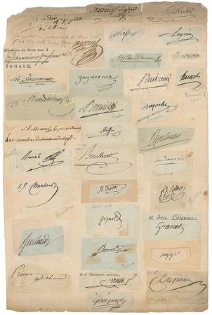 Lot #425 French Revolution: Enormous French Revolution collection, including Saint-Just, Talleyrand, Brunel, and Garat - Image 3