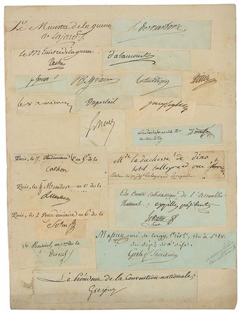 Lot #425 French Revolution: Enormous French Revolution collection, including Saint-Just, Talleyrand, Brunel, and Garat - Image 5