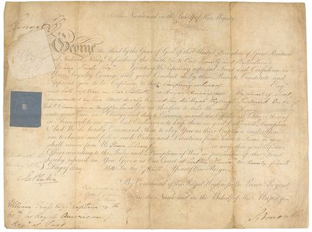 Lot #308 King George IV Signed Document - Image 1