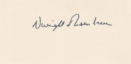 Lot #91 Dwight D. Eisenhower Signature - Image 1