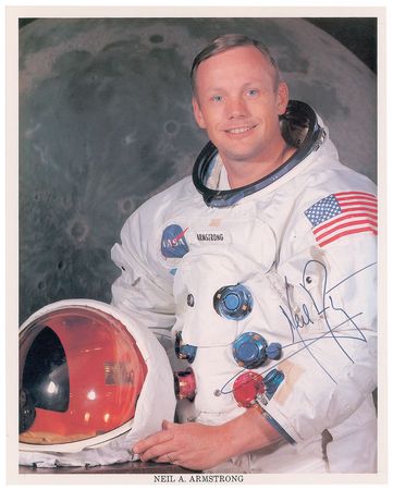Lot #479 Neil Armstrong: The definitive Armstrong portrait - Image 1