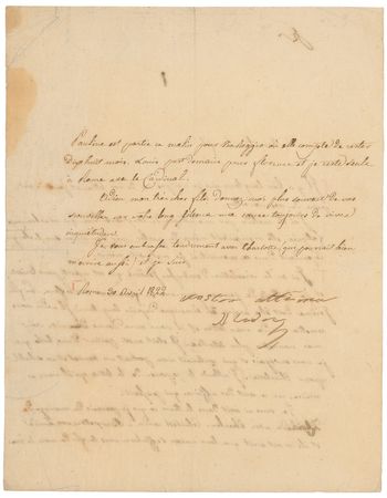 Lot #228 Napoleon: Letizia Bonaparte Signed Letter - Image 2