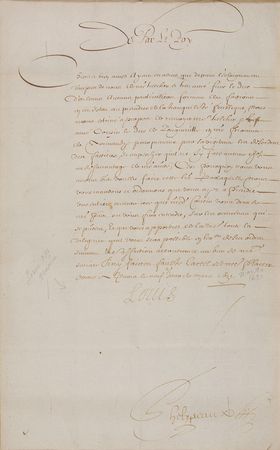 Lot #311 King Louis XIII Signed Document - Image 2