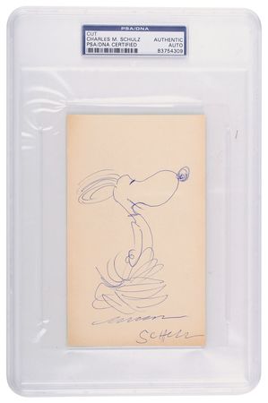 Lot #615 Charles Schulz Sketch - Image 1