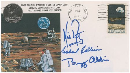 Lot #472 Apollo 11: Type 1 insurance cover from Aldrin?s personal collection - Image 1