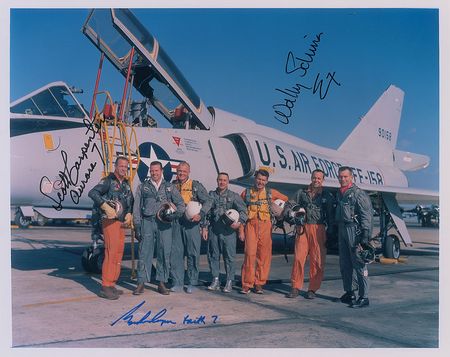Lot #500 Mercury Astronauts Signed Photograph - Image 1