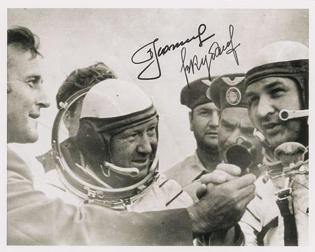 Lot #535 Alexei Leonov and Valeri Kubasov Signed Photographs - Image 1