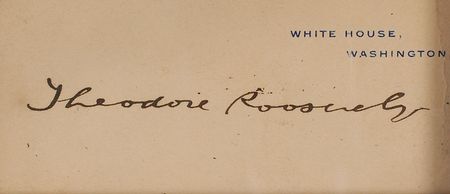 Lot #38 Theodore Roosevelt White House Card - Image 2
