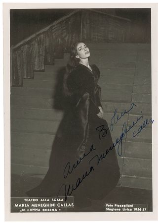Lot #726 Maria Callas Signed Photograph - Image 1