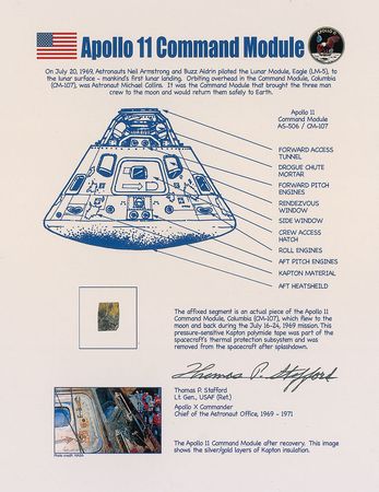 Lot #508 Apollo 11 and Apollo-Soyuz Flown Kapton Foil - Image 1