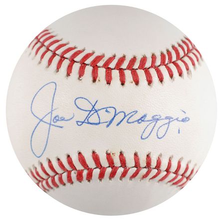Lot #999 Joe DiMaggio Baseball - Image 1