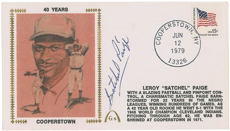 Lot #1021 Satchel Paige Commemorative Cover - Image 1