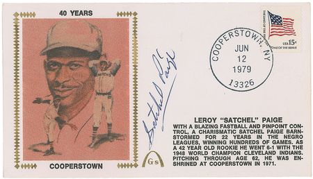 Lot #1021 Satchel Paige Commemorative Cover - Image 2