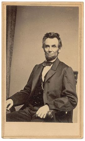 Lot #21 Abraham Lincoln Carte-De-Visite - Image 1