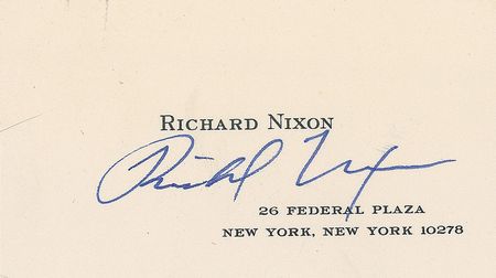 Lot #98 Richard Nixon Business Card - Image 2