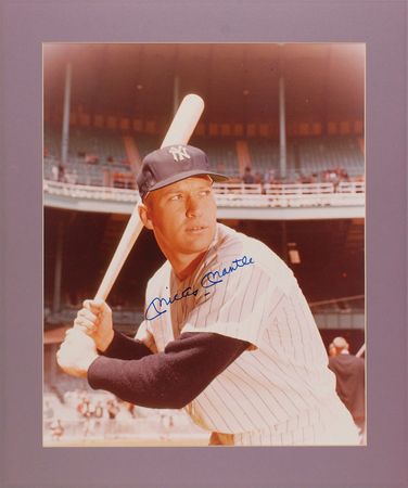Lot #1010 Mickey Mantle Signed Photograph - Image 2