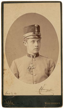 Lot #234 Franz Ferdinand: Early portrait of the 20-year-old archduke whose assassination sparked World War I - Image 2