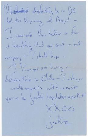 Lot #63 Jacqueline Kennedy: “I wish you would move in with us next year & be Jack’s legislative assistant!” - Image 4