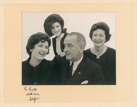 Lot #66 Lyndon B. Johnson Signed Photograph - Image 2