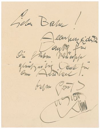 Lot #553 Gustav Klimt: Boldly penned by Vienna’s famed ‘golden’ painter - Image 1