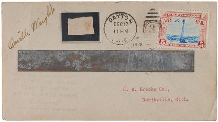 Lot #460 Orville Wright: Superior format honoring the the 25th anniversary of manned flight, complete with original Flyer relics - Image 2