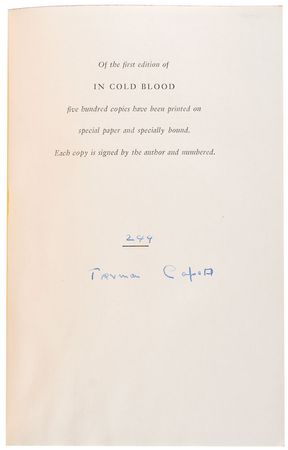 Lot #627 Truman Capote Book - Image 1