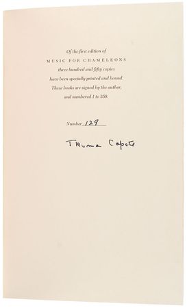 Lot #683 Truman Capote Book - Image 1