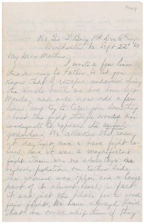 Lot #411 Civil War Handwritten Letter Signed - Image 1