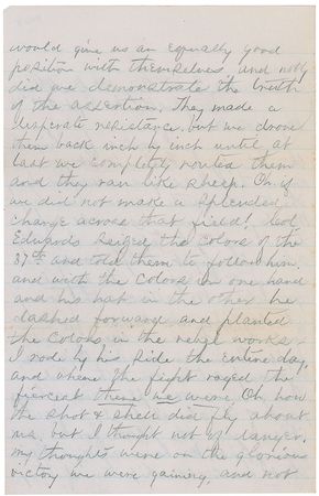 Lot #411 Civil War Handwritten Letter Signed - Image 2