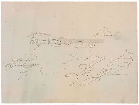 Lot #745 Clara Schumann: The great classical pianist quotes from her husband?s work - Image 1