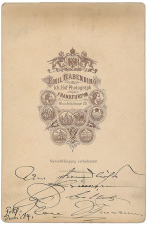 Lot #746 Clara Schumann Signed Photograph - Image 1