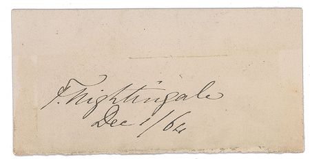 Lot #139 Florence Nightingale Signature - Image 2